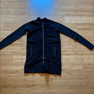 Athleta Black Lightweight Shirt Jacket with Performance Fabric